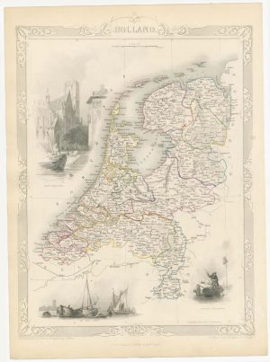 Holland. by TALLIS, John., 1851.