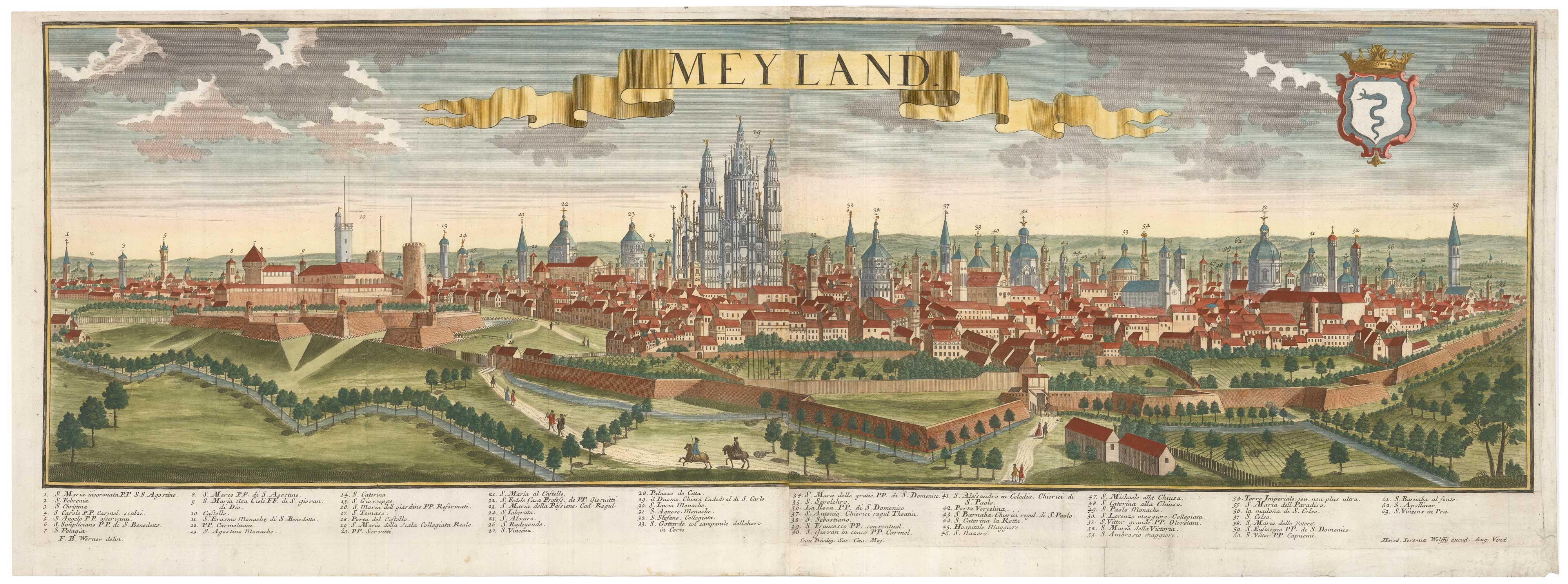 Wolff two-sheet prospect of Milan