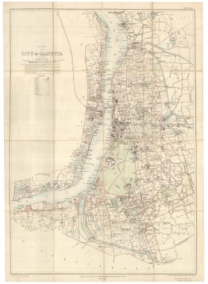 Survey of India plan of the city of Calcutta
