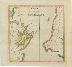 Chart of Cook's Strait in New Zealand.