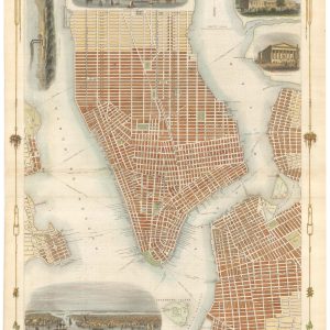 Town plan of New York by Tallis