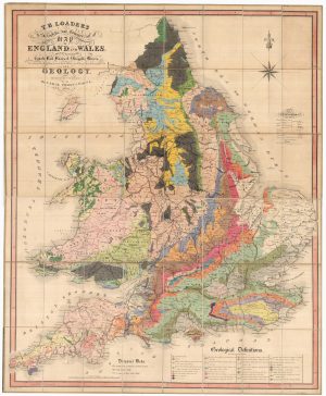 Geological map of England & Wales by Loader