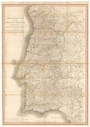 Large map of Portugal by Faden