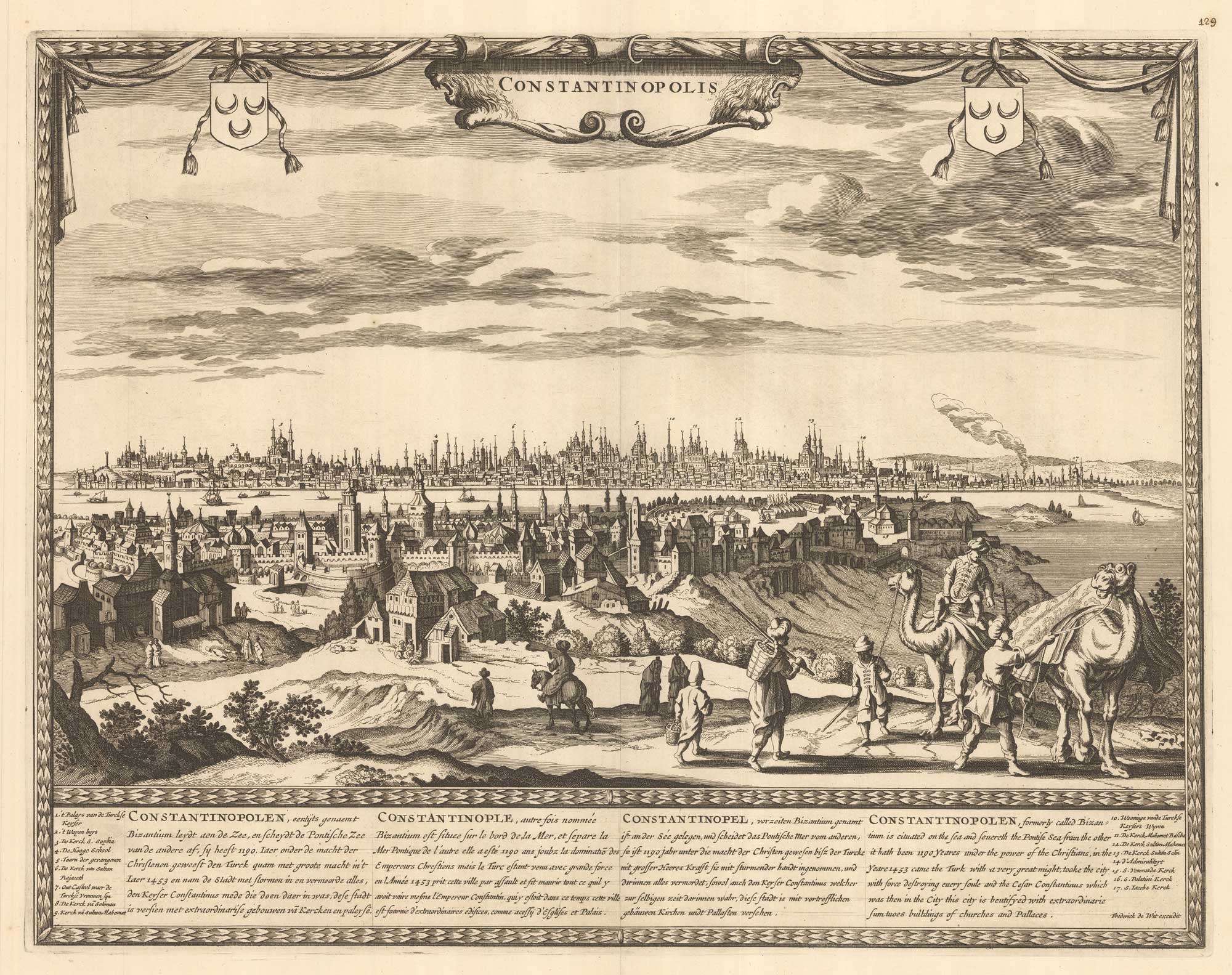 De Wit's plan of Constantinople, Constantinopolis