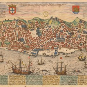 1572 Braun and Hogenberg map of Lisbon