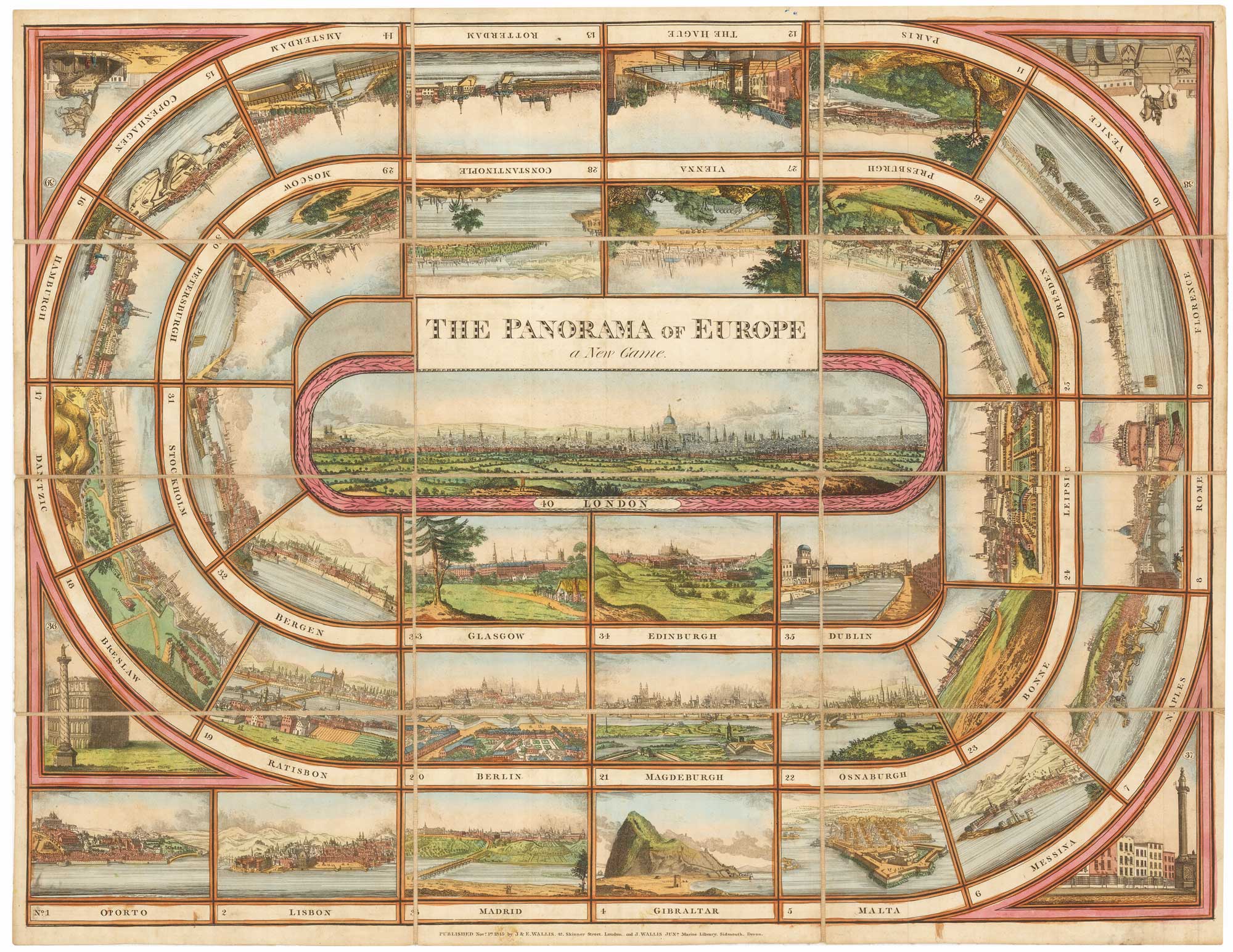 The Panorama of Europe. a New Game.