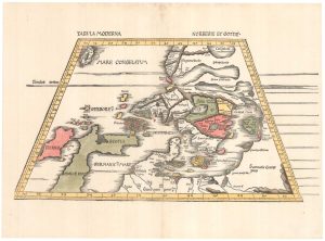 Waldseemuller's map of Scandinavia 1520, Tabula Moderna Norbegie Et Gottie.
