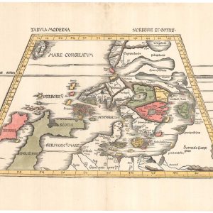 Waldseemuller's map of Scandinavia 1520, Tabula Moderna Norbegie Et Gottie.