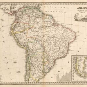 Stucchi's large map of South America 1851 ' America Meridionale'