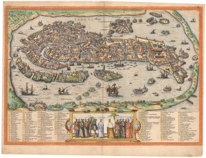 Braun and Hogenberg's plan of Venice