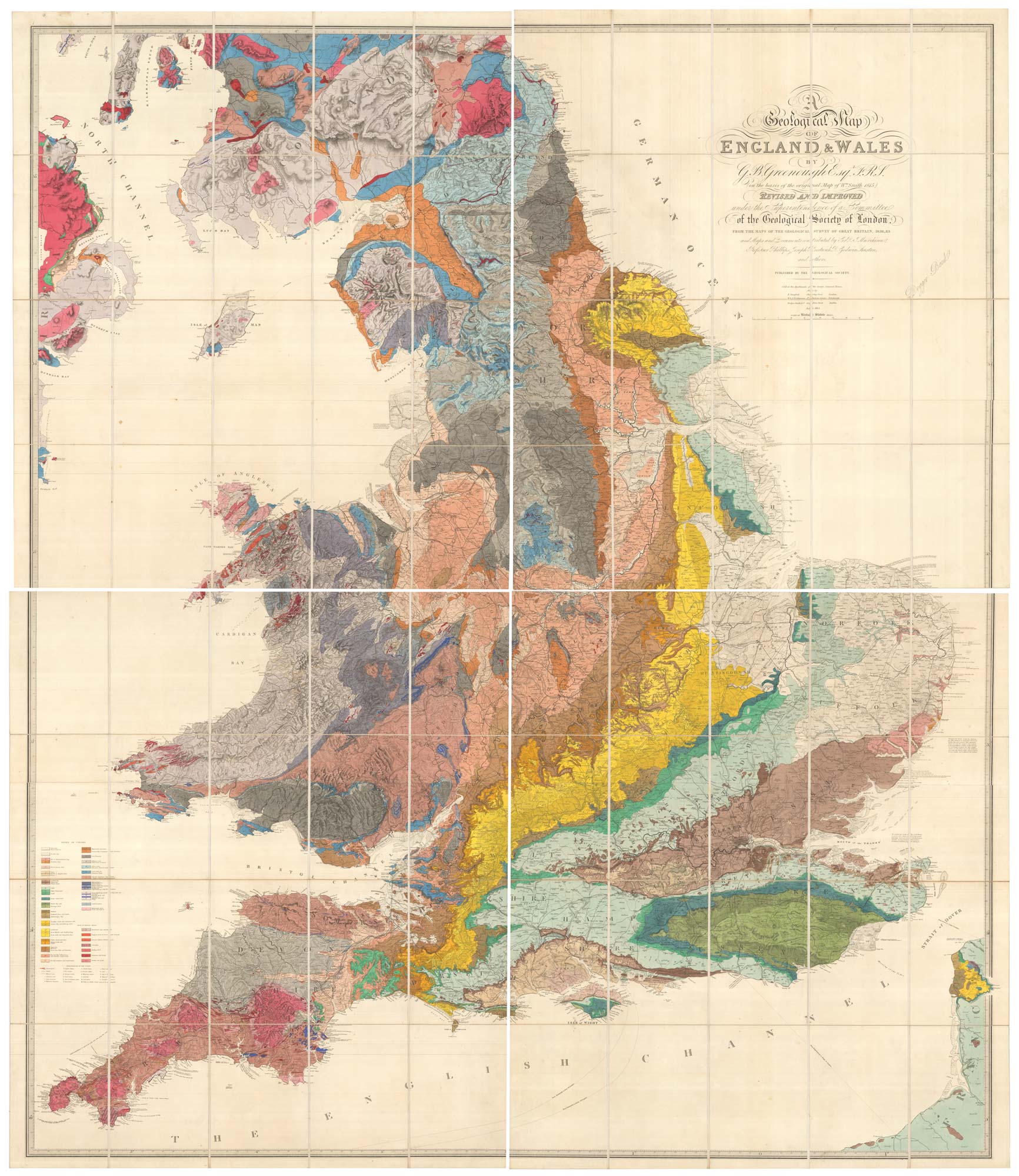 Greenough England and Wales Geological Map