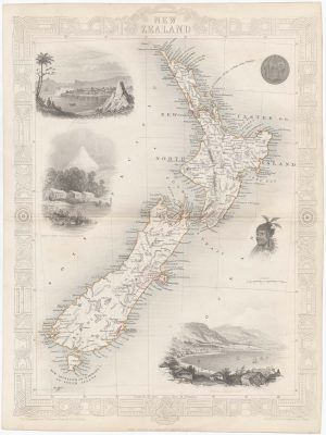 John Tallis map of New Zealand