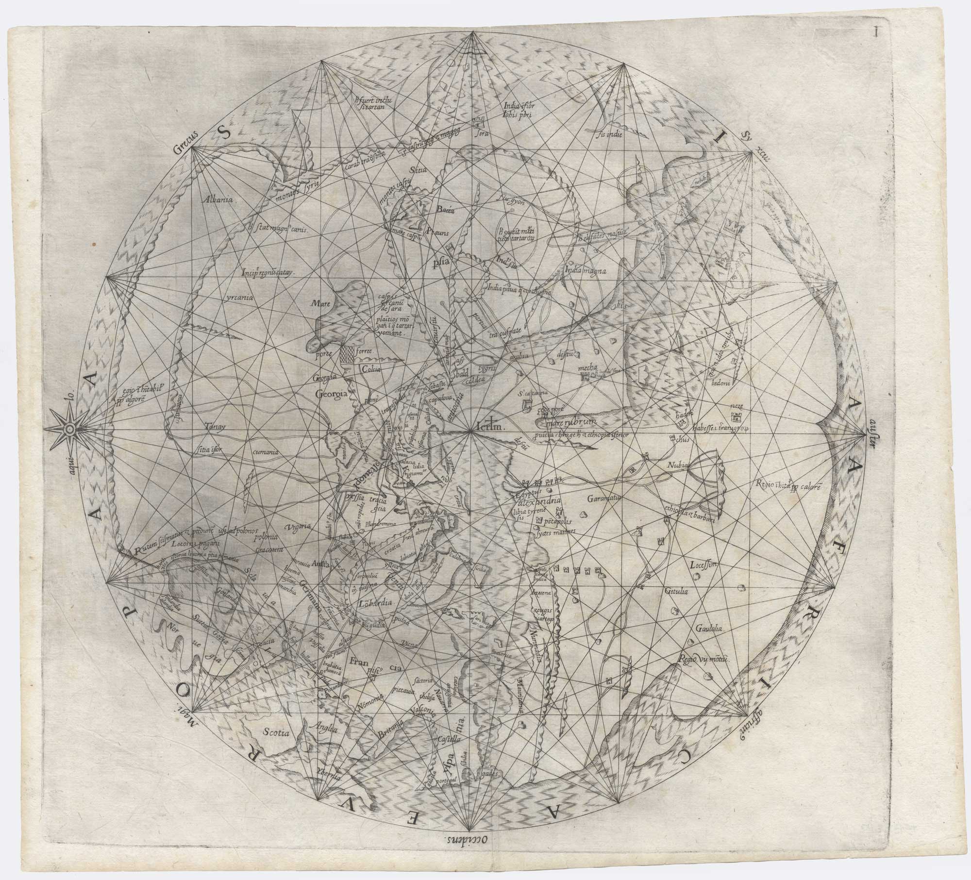 Vesconte / Bongars World map, 1611