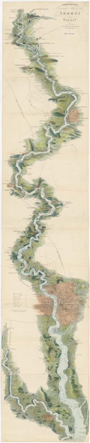 Tombleson's map of the Thames 1876