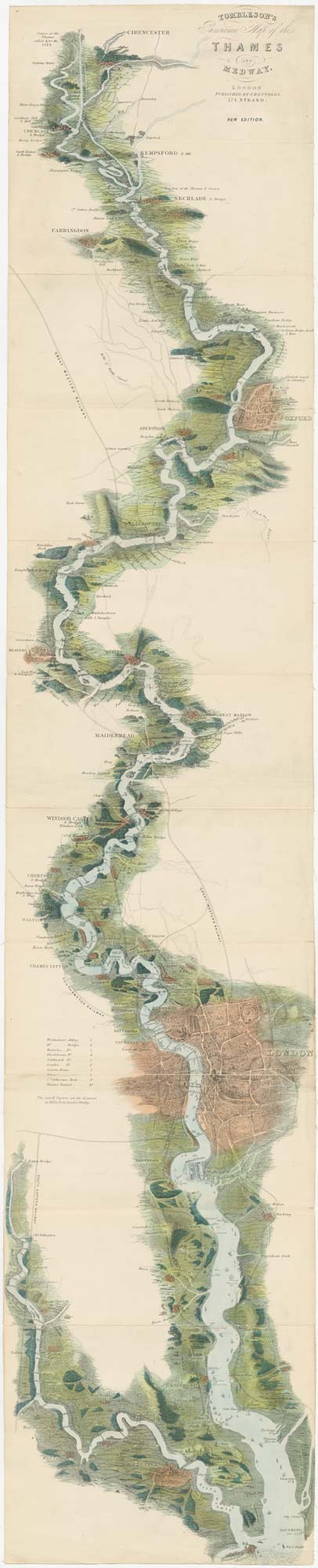 Tombleson's map of the Thames 1876