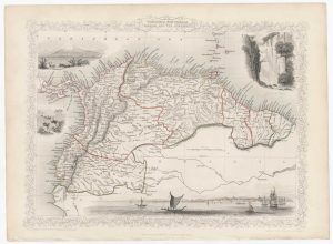 John Tallis map of Colombia