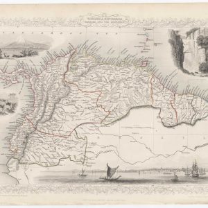 John Tallis map of Colombia