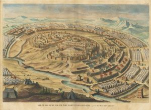 1728 view of Jerusalem by Calmet