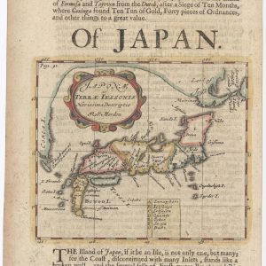 Morden, map of Japan, Japonae ac Terrae Iessonis..