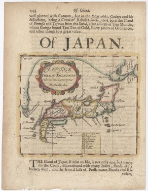 Morden, map of Japan, Japonae ac Terrae Iessonis..