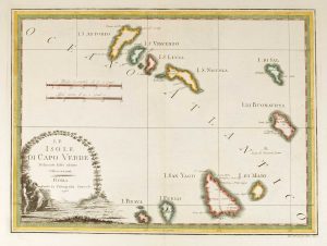 Cassini, the Cape Verde Islands, 1798, Le Isole di Capo Verde Delineate sulle Ultime Osservazioni.