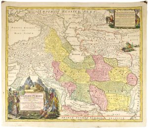 Homann Persian Empire, Imperii Persici in Omnes suas Provincias, 1720