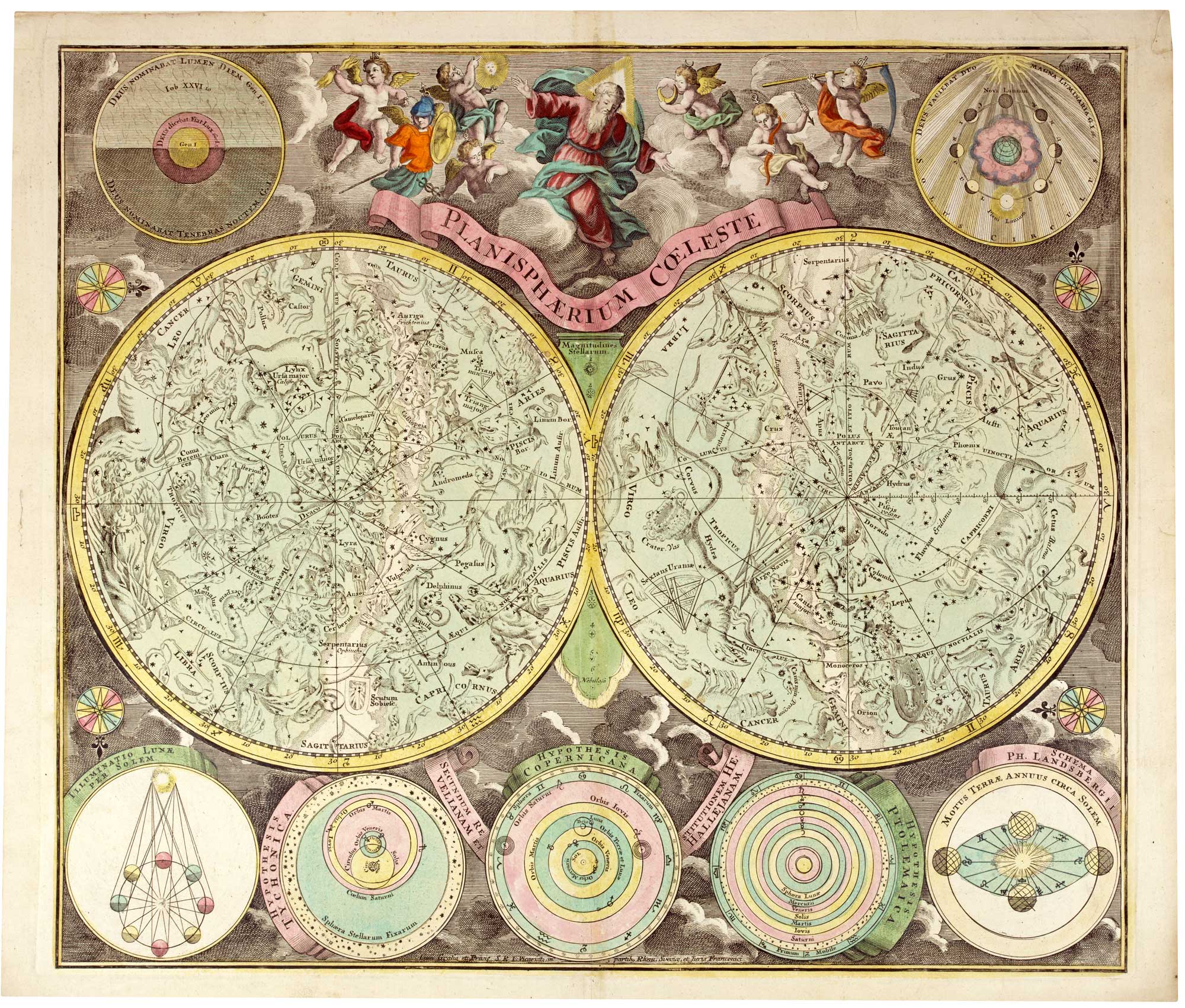 Seutter Celestial double hemisphere