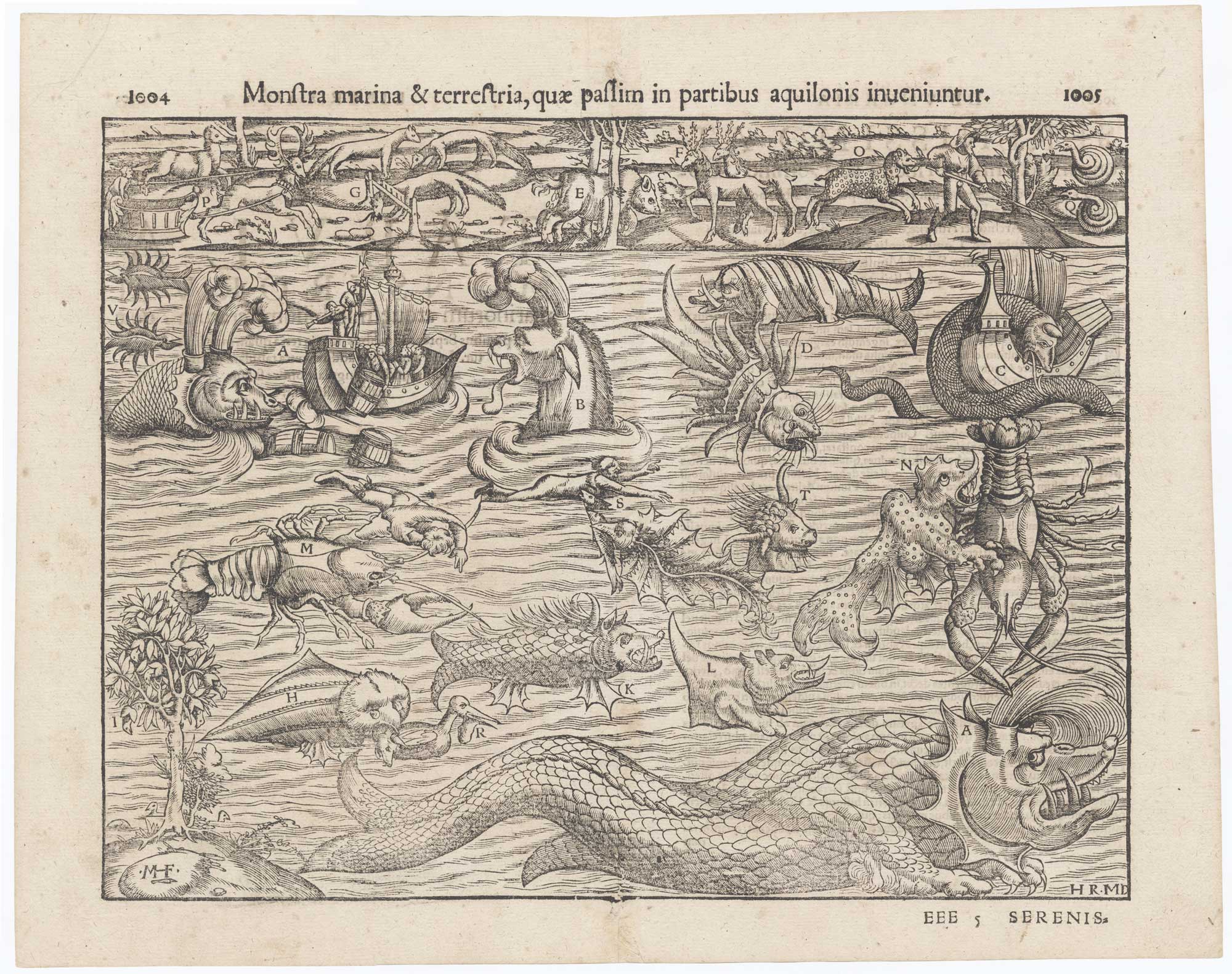 Munster’s famous woodblock illustrating sea monsters