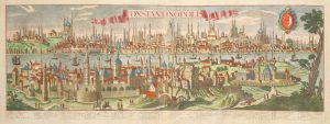 A two-sheet prospect of Istanbul in the mid-18th century