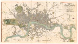 Mogg's map of London, Map of London published near the end of the Napoleonic Wars