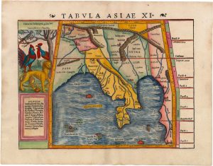 Munster's Ptolemaic map of Indochina, titled: Tabula Asiae XI.