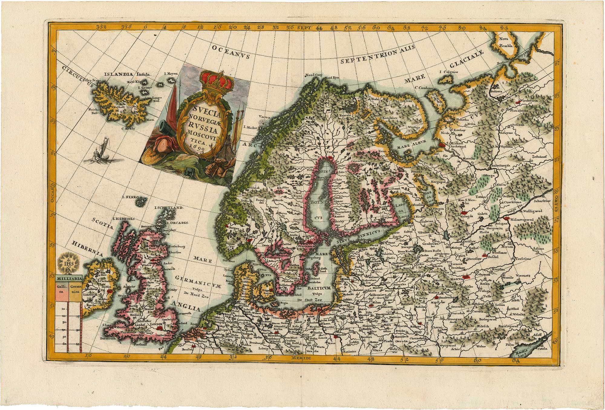 Scherer's map of North Europe and Scandinavia.