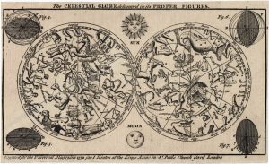 Hinton's 18th century map of the two celestial hemispheres