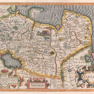 Hondius map of Tartary, titled: Tartaria.