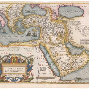 Abraham Ortelius, map of the Turkish Empire, titled: Turcici Imperii Descriptio