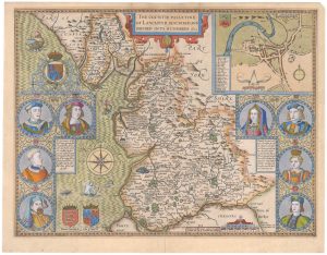Speed's famous map of Lancashire