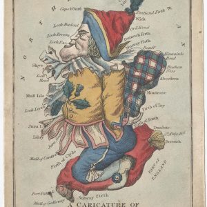Dighton Bowles, A Caricature of Scotland. Geography bewitched. _ Bonny Scotia.