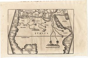 Solinus / Munster's first printed map of Africa, 1538