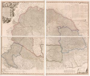 Muller's map of Hungary, titled: Mappa Novissima Regnorum Hungariae Croatiae, Slavoniae nec non Magni Principatus Transyvaniae...