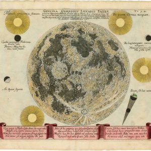 Johann Zahn's map of the Moon, titled: Genuina Corporis Lunaris Facies, prout in oppositione vernali A. 1694.
