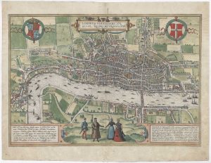 Braun and Hogenberg's map of London, First State