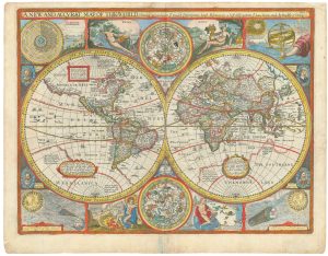 John Speed 1665 world map showing California as an island