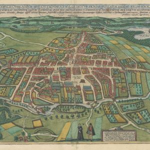 Braun and Hogenberg, plan of Odense