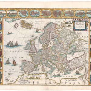 Blaeu's map of Europe, titled: Europa recens descripta.