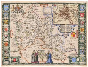 John Speed map of Oxfordshire