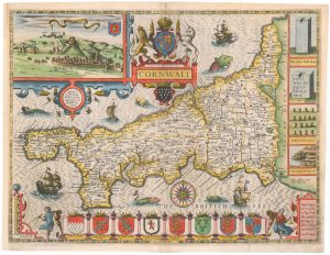 John Speed's map of Cornwall