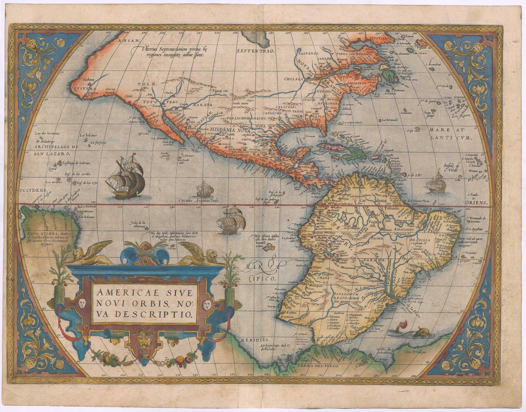 An early example of the most famous map of the Americas