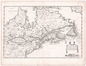 The first printed map to name all five Great Lakes by Boisseau, titled: Description de la Nouvelle France ou sont remarquées les diverses habitations des Francois, despuis la premiere dscouverte jusques a present, receuille et dressée sur diverses relations moderns,