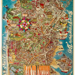 Pictorial map of San Francisco by Hinton