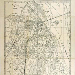A rare plan of Hanoi published toward the end of the French Indochina war